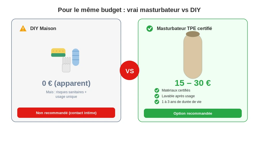 Budget masturbateur entree gamme alternatives diy