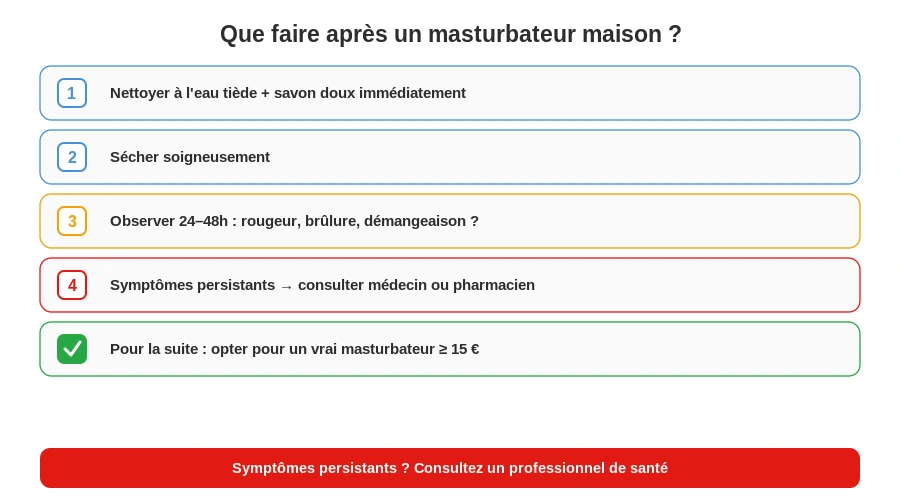 Checklist hygiene apres masturbateur diy