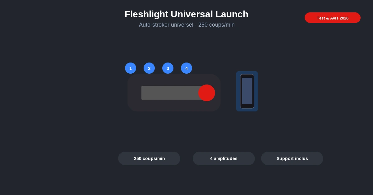 Fleshlight universal launch test avis autostroker universel
