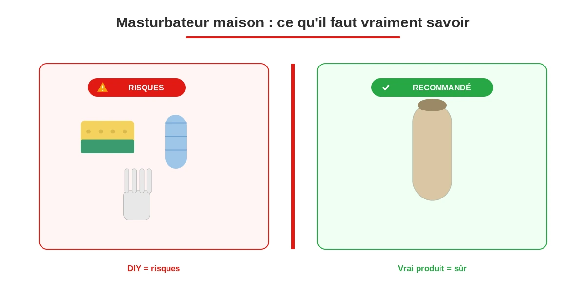 Masturbateur maison diy risques alternatives